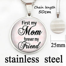 First Mom Forever My Friend Pendant, Mothers Day Necklace, Mothers Day Jewe