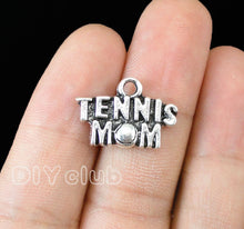 40pcs  Antique Silver Hockey Baseball Softball Basketball Tennis Mom Charms