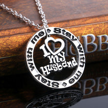 Love Heart Family Mom Special Friend Chain Moon Pendant Necklace Silver Pla