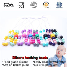 MHS.SUN Food grade silicone baby mom necklace candy color round BPA free so