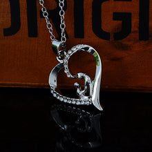 Mother's Day Gift 1PC Women Necklace Heart Exquisite Mom Embrace Baby Rhine