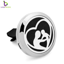 30MM love mom Stainless steel car perfume oil diffuser locket necklace New