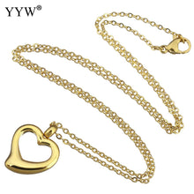 YYW Women Men Lover Mom Hollow Charm Wedding Gold color Stainless Steel Jew