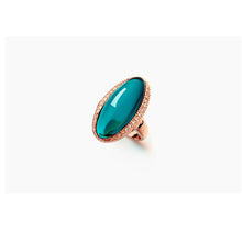Women Rings Oval Cut Big Natural Red Green Semi Precious Stones Gold Silver