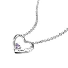 Hot Selling Personalized 925 Sterling Silver DIY Birthstone Necklace Pendan