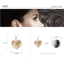 The Best Gift For Mom 925 Sterling Silver Heart Necklaces Family Pendant Ne