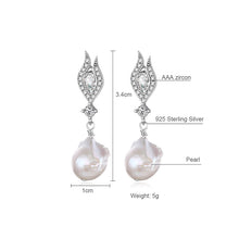 Hongye Mother's day gift! Natural Freshwater Irregular Pearl 925 Sterling S