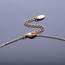 Water Drop Leaves Crystal Pendants & AAA Cubic Zirconia Necklaces Link Chai
