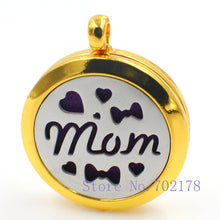 8 Styles Stainless Steel MOM Aromatherapy Perfume Essential Diffuser Locket
