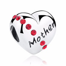 Mother's Day gift Love Mama/Mom/Mother 100% 925 Sterling Silver Charm Beads