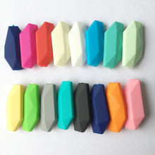 2 IN 1 bead Silicone Teething bead DIY Rainbow Food Grade beads Baby Safe S