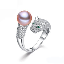 Real freshwater pearl rings cultured double pearl rings silver 925 for wome