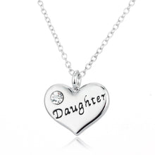 Heart Crystal Mom Dad Best Friend Nurse Teacher Daughter Sister Pendant Nec