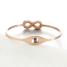 New Stainless Steel Bracelet Bangles Gold Silver Rose Gold Eight Fashion In