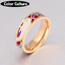 Dubai Jewelry New Design Style Ceramic Ring Colorful Ring Stainless Steel G