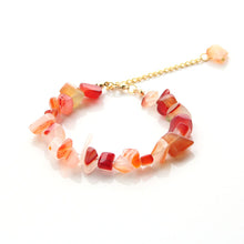 hzew Crystal Reiki Bracelets Bangles Coral bracelets Natural Stone Chips  L