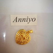 Anniyo Heart Pendant and Necklaces for Women/Girl Gold Color Charms Jewelry