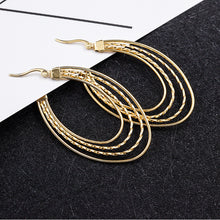 Tear Drop Shaped Stainless Steel Earrings Women,Big Round Gold Women Weddin