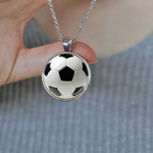 SOCCER BALL PENDANT Soccer Mom Jewelry Football Pendant Black White Gift fo
