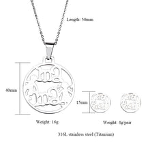 Stainless Steel Jewelry Set Gift for Mother's Day New Arrival Pendant Neckl