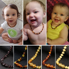 3Win 14  55cm Unisex Baby Mom Gifts Natural Ambar Beads Genuine Ambar 4mm~6