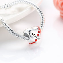 GAGAFEEL Clear Crystal Mother Daughter Beads Fit Pandora Bracelet Necklace