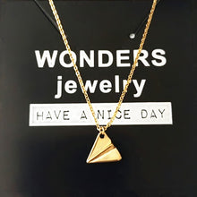 Tiny Charm Pendants Necklaces For Women Dainty Origami Paper Plane Jewelry