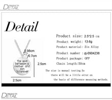 The love between a mother and son is forever Necklaces Family Series Love S