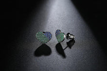 VOGUESS Heart Earring 2017 New Full Austria Crystal CZ Crystal Lover Stud E