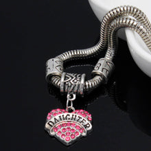 Women Fashion Jewelry Crystal Rhinestone Love Heart Sister/Mom/Daught Brace
