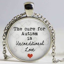Newest statement necklace pendant Autism My Child is Autistic Superhero Aut