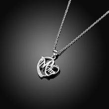 Best Gifts For Mom Heart Pendant Necklace For Women With CZ Stone Fashion M