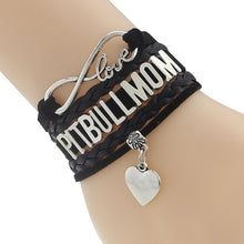 Drop Shipping Infinity Love Pitbull Mom Bracelet  Best Dog Pet Lover Friend