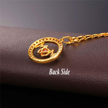 U7 Mothers Day Gift Mom Necklace Women Fashion Jewelry Silver/Gold Color Lu