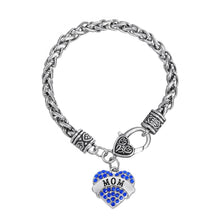 Skyrim MOM bracelet femme zinc alloy rhodium plated crystal women jewelry b
