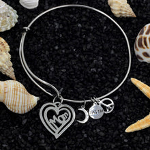 Fashion  heart women girls carter jewelry stainless steel  bangle bracelet