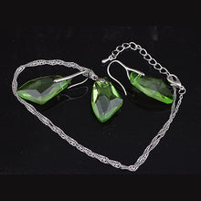 Austria Crystal Jewelry Sets Geometry jewelry fashion simple Stone ax jewel