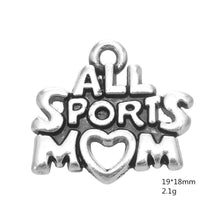 my shape Tibetan Word Football baseball hockey soccer Mom Heart Floating Ch