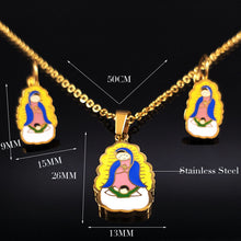 2017 Family Blue Enamel Stainless Steel Jewelry Set Women Mom and Boy Gold