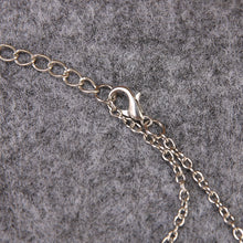 Fancy Mom Hold Child Heart Design Pendant Necklaces Silver Link Chain Neckl