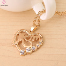 Lefeng Luxury Mother 's Day Gift MOM Love Hollow Necklace Pave Crystal For