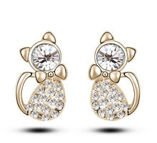 2016 Fashionable cute cat jewelry set Fashion classic Austria Crystal Jewel