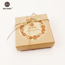 Let's Make wooden baby Bracelet eco friendly safe teething rattle Montessor