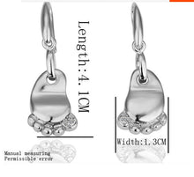 2016 Baby foot Jewelry Sets Fashion cute Son's feet jewelry sets silver Pla