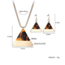Shineland Statement Necklace Fashion Jewelry Gold Silver Color Triangle Res
