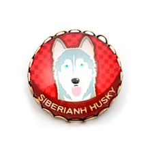 Chihuahua Husky Dogs Brooches Bag Scarf Pendant Women Jewelry Gifts for Mom
