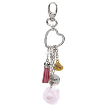 Wholesale Tassel Love Heart Keychain Mom Charm Keychain Rose Pendant Keycha