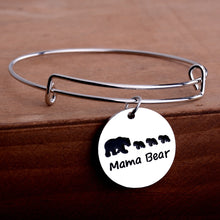 Family MAMA Bear Cute Animal Love Mother's Birthday Mommy Women Bangle Gift