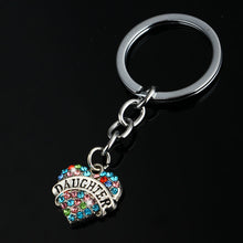 Crystal Heart Keyring Mom NaNA Niece Aunt Sister Best Friend Keychain Mothe