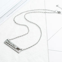 Stainless steel necklaces Fashion Best friend Mama bear pendant animal neck